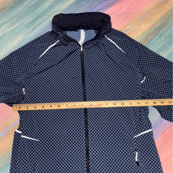 Lululemon Men’s Surge Jacket Saint James Tweed Iron Blue Black Size M - Picture 10 of 12